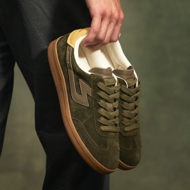 SHEFFIELD JOGGER M - SUEDE/NUBUCK - KAKI/CAMEL